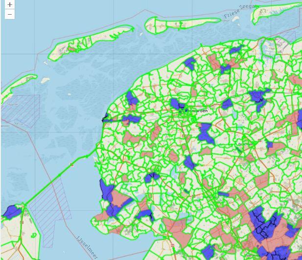 Vacante MUS-gebieden in Friesland